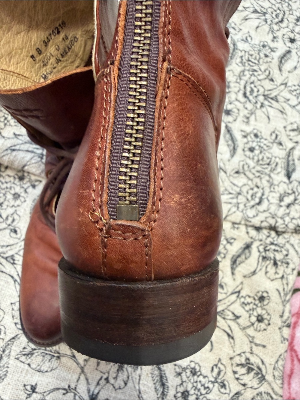 FRYE leather lace-up boots Brown Leather - Picture 9 of 15